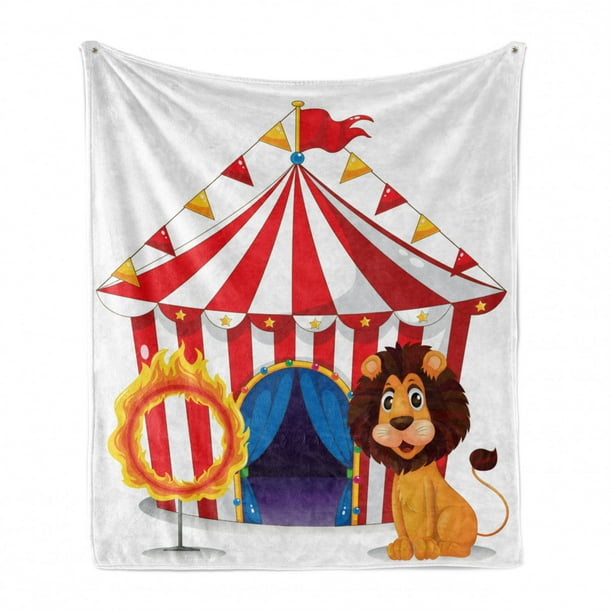 Multicolor Lion Jumping Through The Ring with Circus Tent Celebration Performance Show Ambesonne Circus Soft Flannel Fleece Throw Blanket 50 x 60 Cozy Plush for Indoor and Outdoor Use Multicolor Lion Jumping Through The Ring with Circus Tent Celebration Performance Show Ambesonne Circus Soft Flannel Fleece Throw Blanket 50 x 60 Cozy Plush for Indoor and Outdoor Use